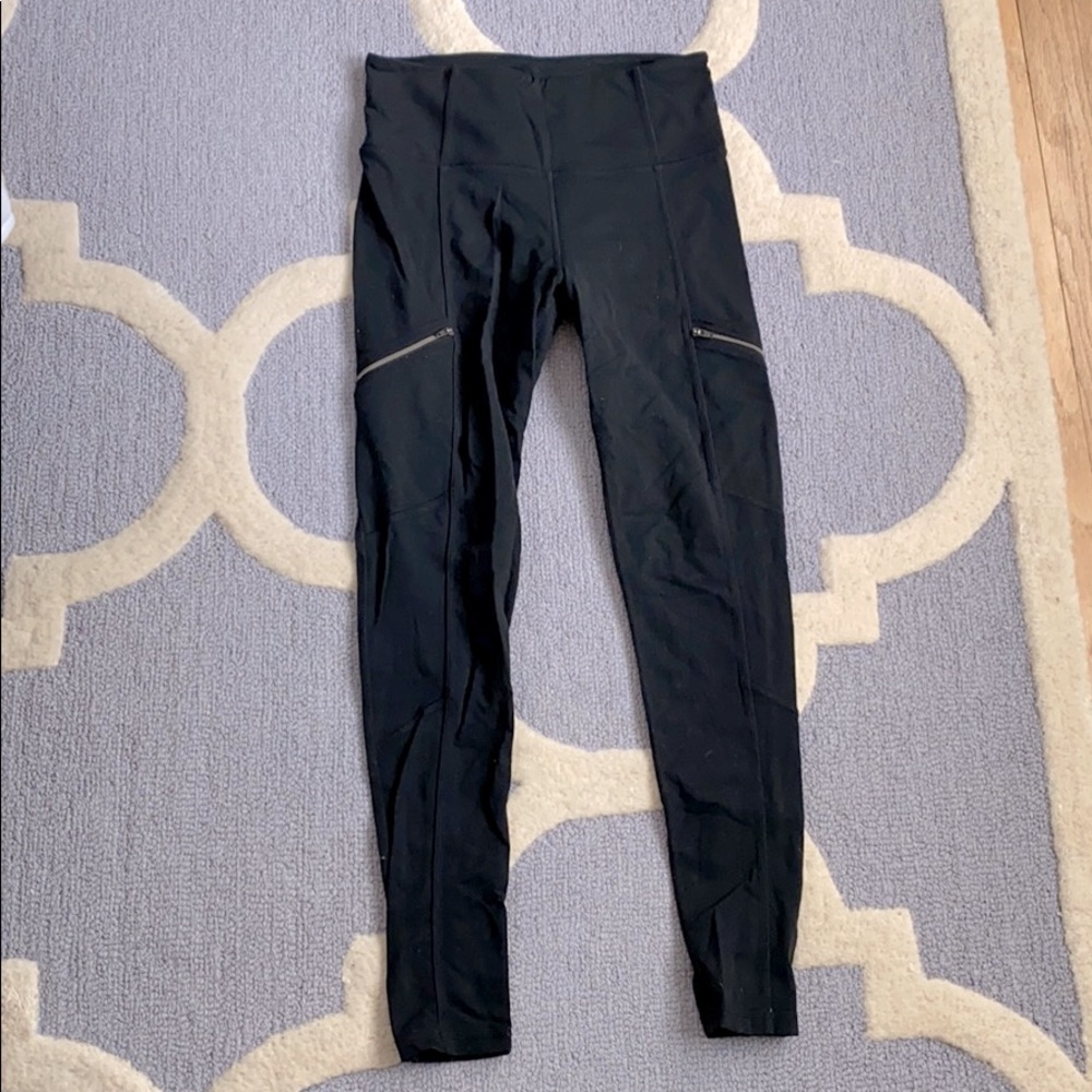 Athleta Moto Side Zip Detail Legging